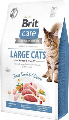 Brit Care Cat Grain Free Large Cats Power & Vitality 7 кг - корм с уткой и курицей для котов больших пород 171309/0907 фото