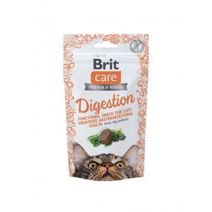 Ласощі Brit Care Functional Snack Digestion д/котів для підтримки травлення з тунцем 50 г 111902 фото