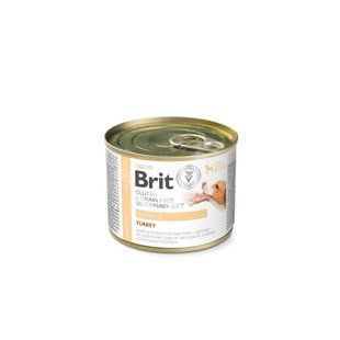 Корм вологий Brit VetDiet Hepatic для собак для підтримки функцій печінки з індичкою 200 г 101313 фото