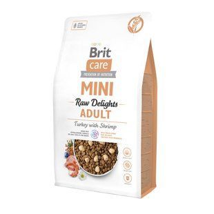 Корм сухий Brit Care Mini Raw Delights Turkey with Shrimp д/собак малих порід індичка з креветкою 2 кг 173214 фото