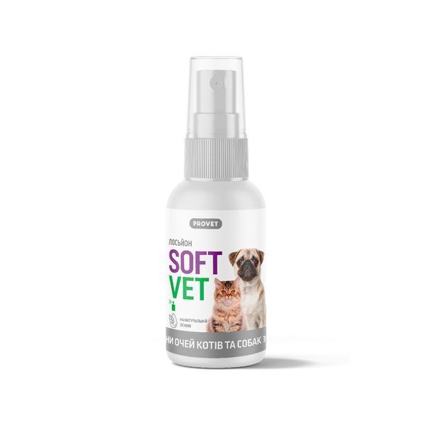 Лосьйон Provet SOFTVET для гігієни очей котів і собак 30 мл PR244008 фото