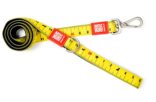 Max&Molly (Макс енд Моллі) Short Leash - Повідець короткий для собак Ruler з принтом Лінійка, L 123008 фото