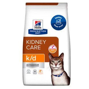 Hill&rsquo;s PRESCRIPTION DIET k/d з ActivBiome+ Kidney Defense Сухий корм для котів підтримання функції нирок, з лососем, 1,5 кг 609899 фото