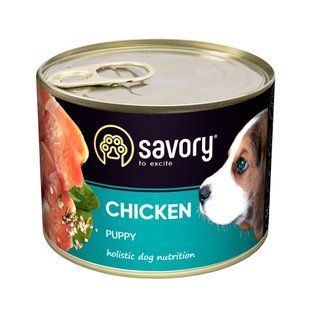 Корм влажный Savory Dog All breeds Puppy Chicken паштет для щенков всех пород с курицей 100 г 30549 фото