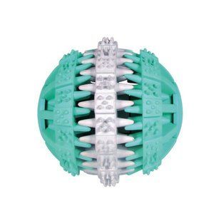 Игрушка Trixie Denta Fun для собак Мяч-катушка для чистки зубов с мятным вкусом резина 7 см 32942 фото
