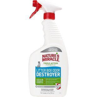 Засіб 8in1 Nature_s Miracle Litter Box Odor Destroyer для усунення запахів котячого туалету 709 мл 680205 /5552  USA фото