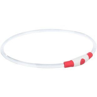 Нашийник Trixie Flash Light Ring USB для собак мигаючий силіконовий червоний розмір S&ndash;M 40 см/8 мм 12662 фото