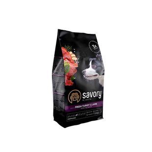 Корм сухой Savory Medium Breed rich in Fresh Turkey and Lamb для взрослых собак средних пород от 10 до 25 кг со... 30259 фото