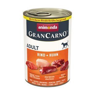 Корм влажный GranCarno Adult Beef Chicken для взрослых собак с говядиной и курицей 400 г AM-82732***** фото