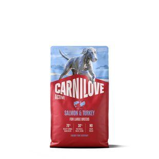 Корм сухий Carnilove Active Salmon & Turkey Large Breed для cобак великих порід лосось та індичка 4 кг 173695 фото