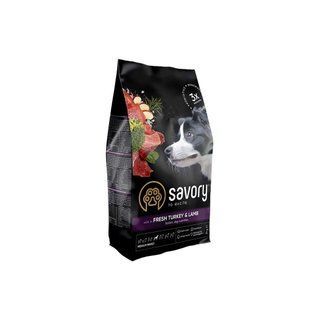 Корм сухой Savory Medium Breed rich in Fresh Turkey and Lamb для взрослых собак средних пород от 10 до 25 кг со... 30266 фото