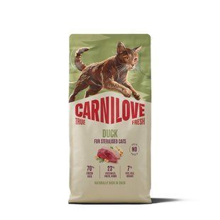 Корм сухой Carnilove True Fresh Duck Sterilised для стерилизованных кошек утка 6 кг 173762 фото