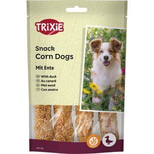 Лакомства Trixie Corn Dogs with Duck для собак с уткой и сыромятной кожей 100 г 31749 фото
