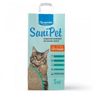 Наповнювач Природа Sani Pet для котячого туалету бентонітовий велика гранула 5 кг PR240779 крупный_СПЕЦЦЕНА фото