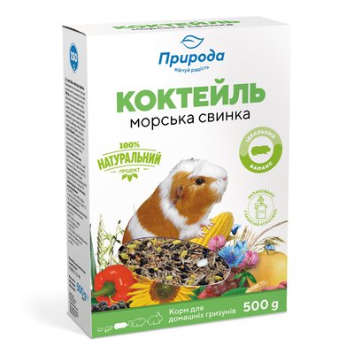 Корм Коктейль для грыз. Морская свинка 0,5кг Картон PR740045 КАРТОН фото