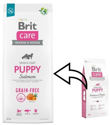 Brit Care GF Puppy Salmon & Potato 12 кг для цуценят всіх порід з лососем