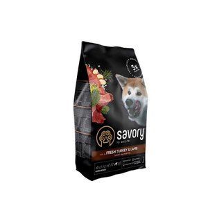 Корм сухой Savory Large Breeds rich in Fresh Turkey and Lamb для взрослых собак больших пород от 25 кг со свежим... 30235 фото