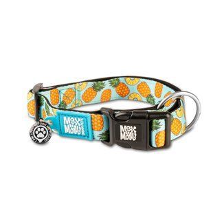 Max&Molly (Макс енд Моллі) Smart ID Collar - Нашийник для собак Sweet Pineapple з принтом Солодкий ананас, L 225084 фото