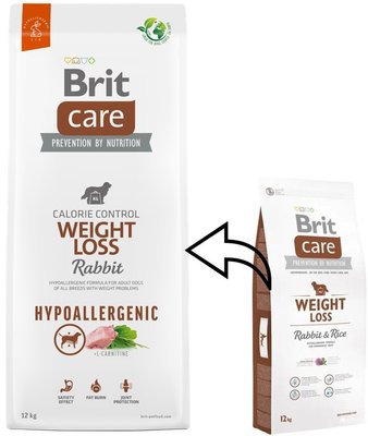 Brit Care Weight Loss Rabbit 3 кг – корм для собак с избыточным весом. br313 фото