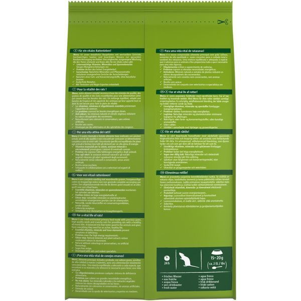 Корм Vitakraft Premium Menu Vital для декоративних гризунів та щурів 1000 г 25657-24958 фото