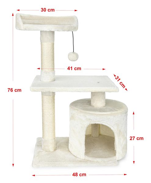 Кігтеточка для кішок CT08, 40x30x76см CT08 фото