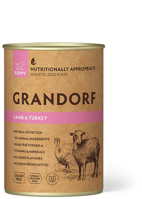 Grandorf Lamb & Turkey Puppy 200 г - влажный корм для щенят с ягнёнка и индейки GDDW1120 фото