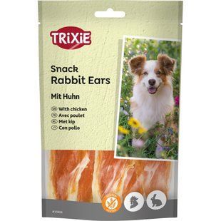 Лакомства Trixie Rabbit Ears with Chicken для собак ушки кролика и филе курицы 80 г 31808 фото