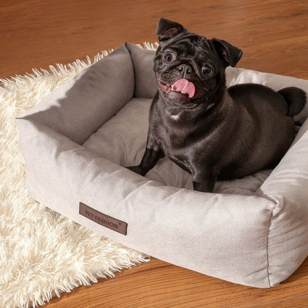 Лежак Pet Fashion Bond №1 для собак сірий 60х50х18 см PR242406 фото