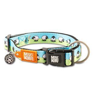 Max&Molly (Макс енд Моллі) Smart ID Collar - Нашийник для собак Black Sheep з принтом Чорна овечка, L 189084 фото
