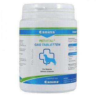 Мінеральний комплекс Canina Petvital GAG для собак для суглобів і тканин глюкозамін з екстрактом мідій 180 г 180 табл. 723317 AD фото