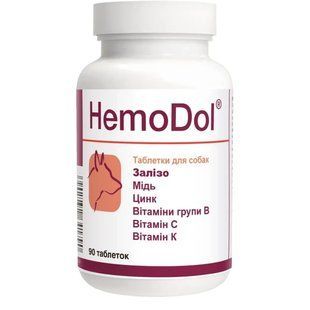 Витаминно-минеральная добавка Dolfos HemoDol при анемии, 90 таблеток 5996-90 фото