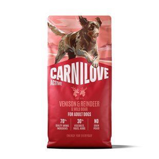 Корм сухий Carnilove Active Venison & Reindeer & Wild Boar Active Adults для активних cобак оленина і дикий кабан 12 кг 173687 фото