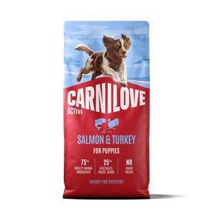 Корм сухий Carnilove Active Salmon & Turkey Puppy для цуценят лосось та індичка 12 кг 173699 фото