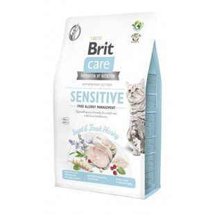 Корм сухий Brit Care Cat Grain Free Insect для дорослих котів з харчовою непереносимістю з комахами та рибою 2 кг 171963 фото
