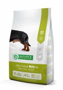 Nature's Protection Mini Adult Small Breeds Сухой корм для взрослых собак малых пород с мясом птицы, 7,5 кг NPS45732 фото