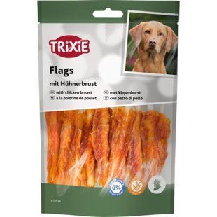Лакомства Trixie Flags with Chicken Breast для собак Флажок с куриной грудкой 100 г 31539 фото