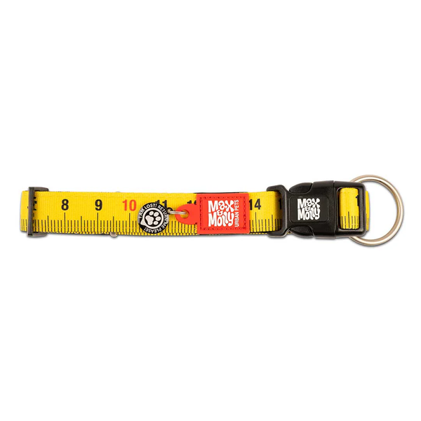 Max&Molly (Макс енд Моллі) Smart ID Collar - Нашийник для собак Ruler з принтом Лінійка, L 123084 фото