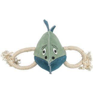 Игрушка Trixie для собак Рыба на верёвке синяя 28 см 35996 фото