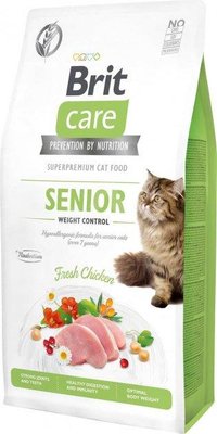 Brit Care Grain-Free Senior Weight Control 2 кг - корм для кішок похилого віку