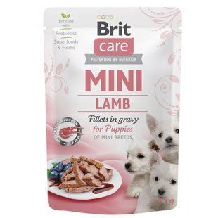 Корм вологий Brit Care Mini для цуценят філе з ягням в соусі 85 г 100911/100216/4418 фото