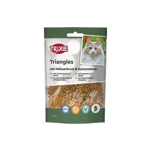 Ласощі Trixie Triangles для котів трикутники з курячим філе та котячою м&rsquo;ятою 50 г 42772 фото