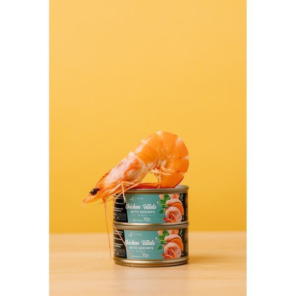 Корм влажный Savory Chicken Fillets rich in Shrimps in Jelly for Kittens филе курицы с креветками в желе для котят, 70 г 20963 фото