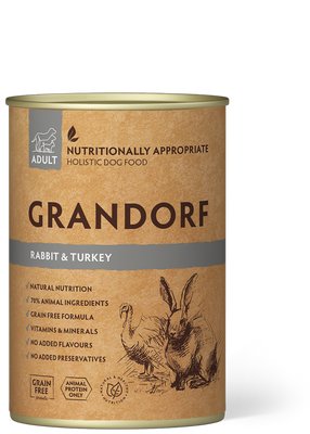 Grandorf Rabbit & Turkey Recipe 400 г – влажный корм для собак с кроликом и индейкой GDDW1340 фото