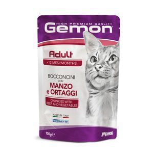 Gemon Cat Wet Adult яловичина з овочами 70300919 фото
