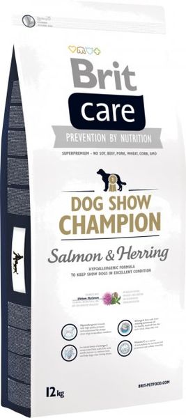 Brit Care Dog Show Champion 12 кг корм для выставочных собак (лосось и сельдь) (br01) 172228 фото