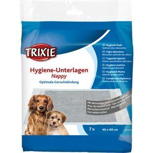 Пелюшки Trixie для собак з активованим вугіллям 40 х 60 см 7 шт 23370 фото