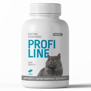 Вітаміни Provet PROFILINE для котів БІОТИН комплекс для шерсті 180 таб PR243161 фото