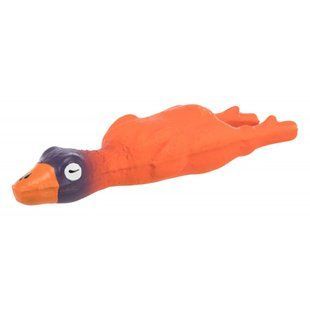 Игрушка Trixie для собак Гусь с пискавкой латекс 14 см 35093 фото