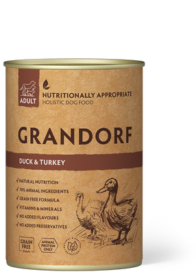 Grandorf Duck & Turkey Recipe 400 г - вологий корм для собак з качкою та індичкою