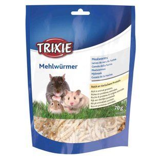 Ласощі Trixie для гризунів Черв яки сушені 70 г 60792 фото